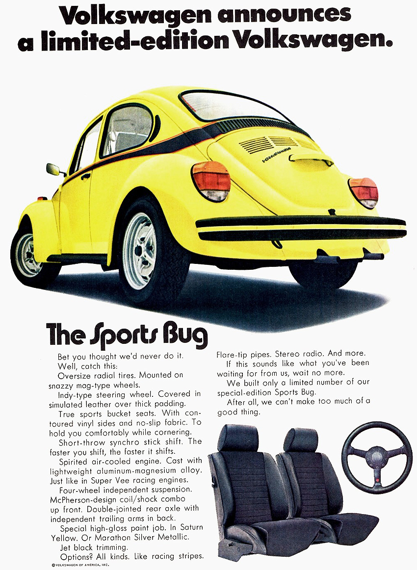 1973 Volkswagen Auto Advertising
